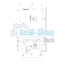 Розетка ТВ+Ethernet RJ-45 6 cat.(черный матовый)