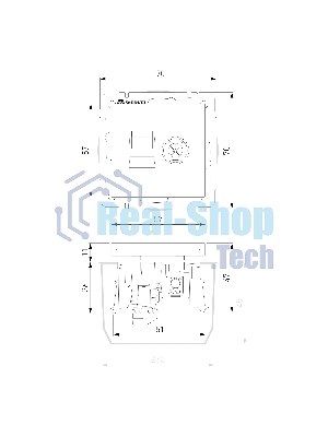 Розетка ТВ+Ethernet RJ-45 6 cat.(черный матовый)