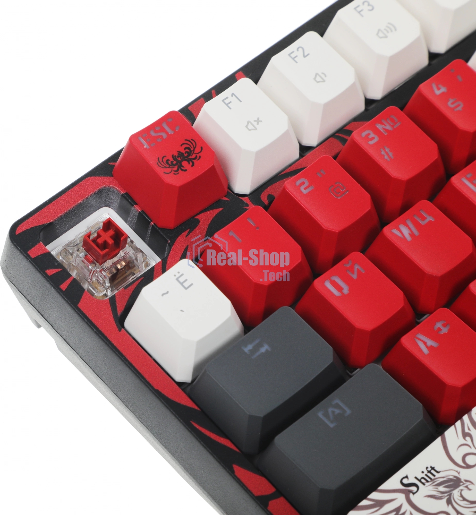 Клавиатура проводная A4Tech Bloody S87 Naraka USB черный/красный