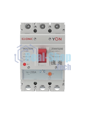 Выключатель автоматический MGS250 3P 160-200A 25kA YON MGS250M-3TAMF0200