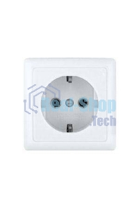 Розетка 1-м ОП Хит 16А с заземл. белый SchE RA16-133-B