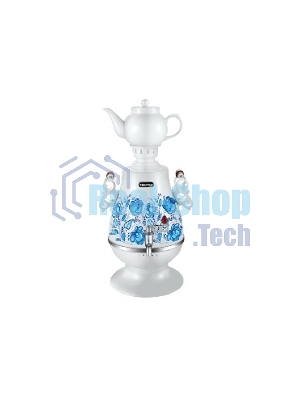 Самовар электрический CENTEK СТ-0091A Самовар Centek СТ-0091 A (белый+рисунок), 4.0л, 2300Вт, поддерж.t + LED индикатор, керам заварник