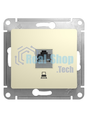Механизм розетки комп. 1-м СП Glossa RJ45 беж. SchE GSL000281K