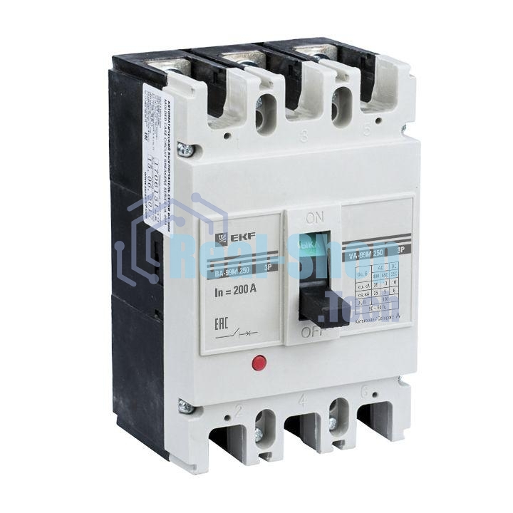 Выключатель автоматический 3п ВА-99М 250/250А 25кА Basic EKF mccb99-250-250m