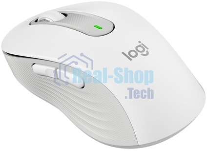 Мышь беспроводная Logitech Signature M650 белый, 4000 dpi, радиоканал, Bluetooth, USB, кнопки - 5