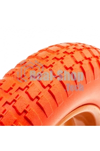 Колесо Palisad полиуретановое 3.00-8 длина оси 90мм подшипник 16мм