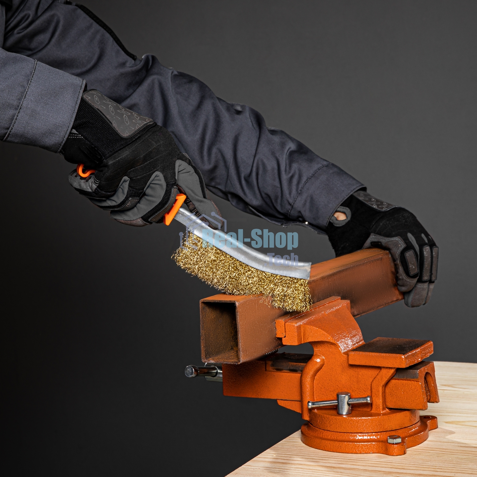 Тиски Sparta слесарные 125мм поворотные с наковальней