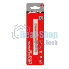 Сверло по металлу Matrix, 3 мм, HSS, нитридтитановое покрытие, 6-гранный хвостовик