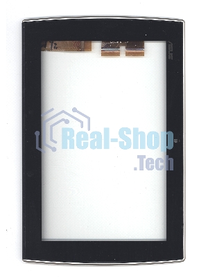 Сенсорное стекло (тачскрин) для Asus Eee Pad Slider SL101, черное с рамкой