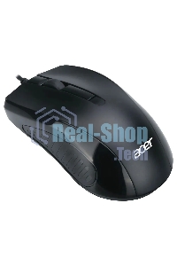 Мышь проводная Acer OMW136 черный, 1200 dpi, USB, кнопки - 3