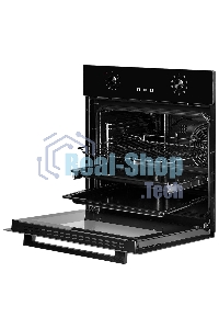 Встраиваемый электрический духовой шкаф MONSHER MOE 6092 Noir, 9 режимов: Традиционный нагрев, Макси-Гриль, Макси-Гриль с конвекцией, Нижний нагрев, Разморозка, Традиционный нагрев с конвекцией, Режим подсветка, Конвекция, Режим пицца, утапливаемые поворо