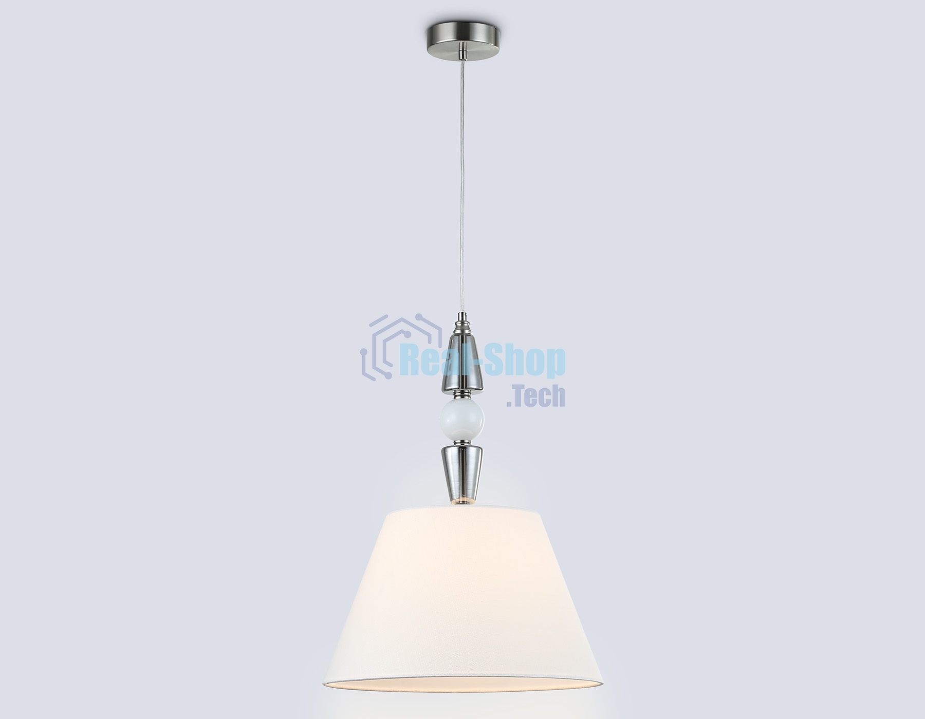 Светильник Ambrella light LH75250 SN/FR сатин никель/белый матовый E27 max 60W D360*500