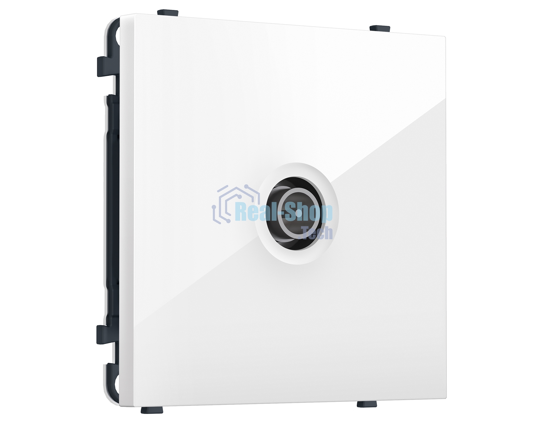 MS113005 Комплект механизма TV розетки оконечной экранированной SIGMA Белый глянец 5-1000MHz 3dB QUANT PRO (SP1130, PR199)
