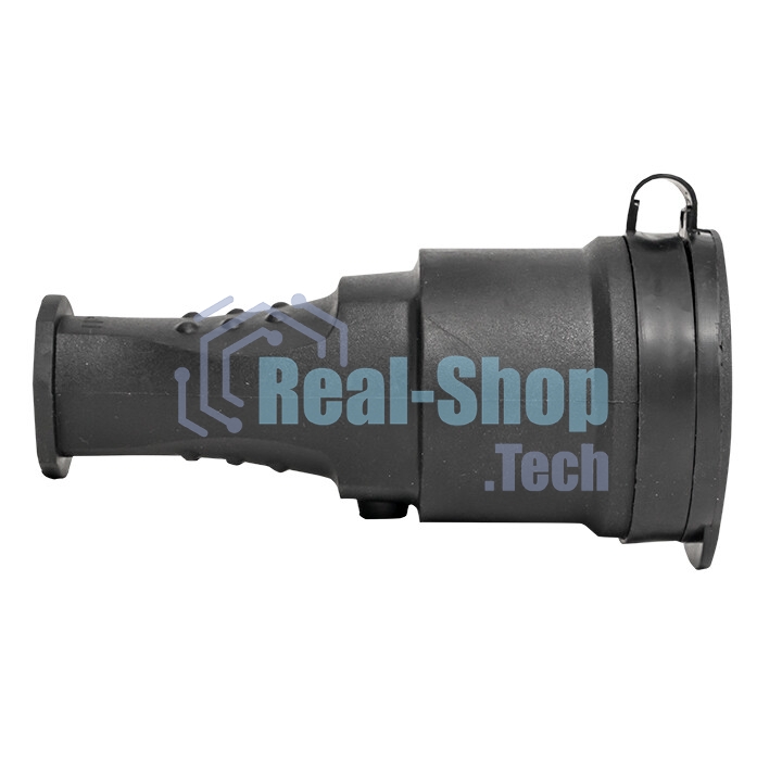 Розетка переносная 16А 230В 2P+PE с защ. крышкой IP44 каучук EKF RPS-012-16-230-44
