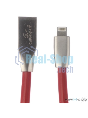 Кабель Cablexpert для Apple CC-G-APUSB01R-1M, AM/Lightning, серия Gold, длина 1м, красный, блистер
