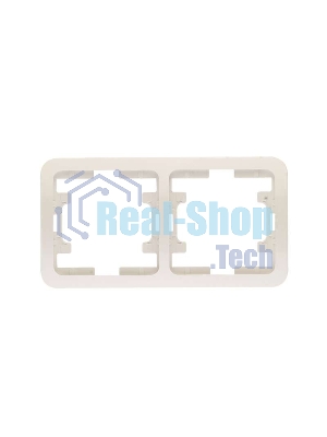 Рамка 2-м Makel Mimoza горизонт. белый