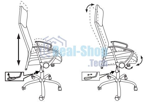 Кресло руководителя Бюрократ CH-600SL черный, искусст.кожа, сетка/ткань, крестовина металл хром