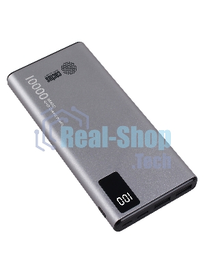 Портативный аккумулятор Cactus CS-PBFSLT-10000 10000mAh 3A 2xUSB серый