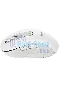 Мышь беспроводная Logitech Signature M650 белый, 4000 dpi, радиоканал, Bluetooth, USB, кнопки - 5
