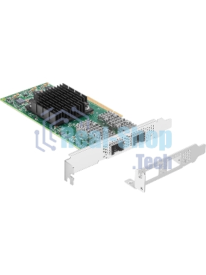 Сетевая карта ConnectX-4 Lx EN network interface card, 25GbE dual-port SFP28, PCIe3.0 x8, tall bracket, SR-IOV, TCP/UDP, MPLS, VxLAN, NVGRE, GENEVE, iSER, NFS RDMA, SMB Direct, ROHS R6
