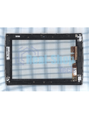 Сенсорное стекло (тачскрин) для Asus Eee Pad Slider SL101, черное с рамкой
