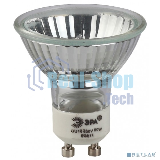 Лампа галогенная ЭРА GU10-JCDR (MR16) -35W-230V(10/200/4800)