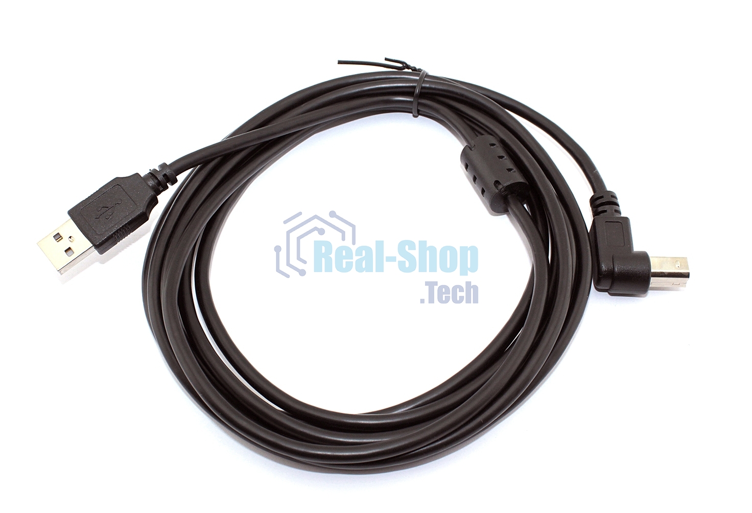 Кабель USB 2.0 на USB-B угол вверх 3 м