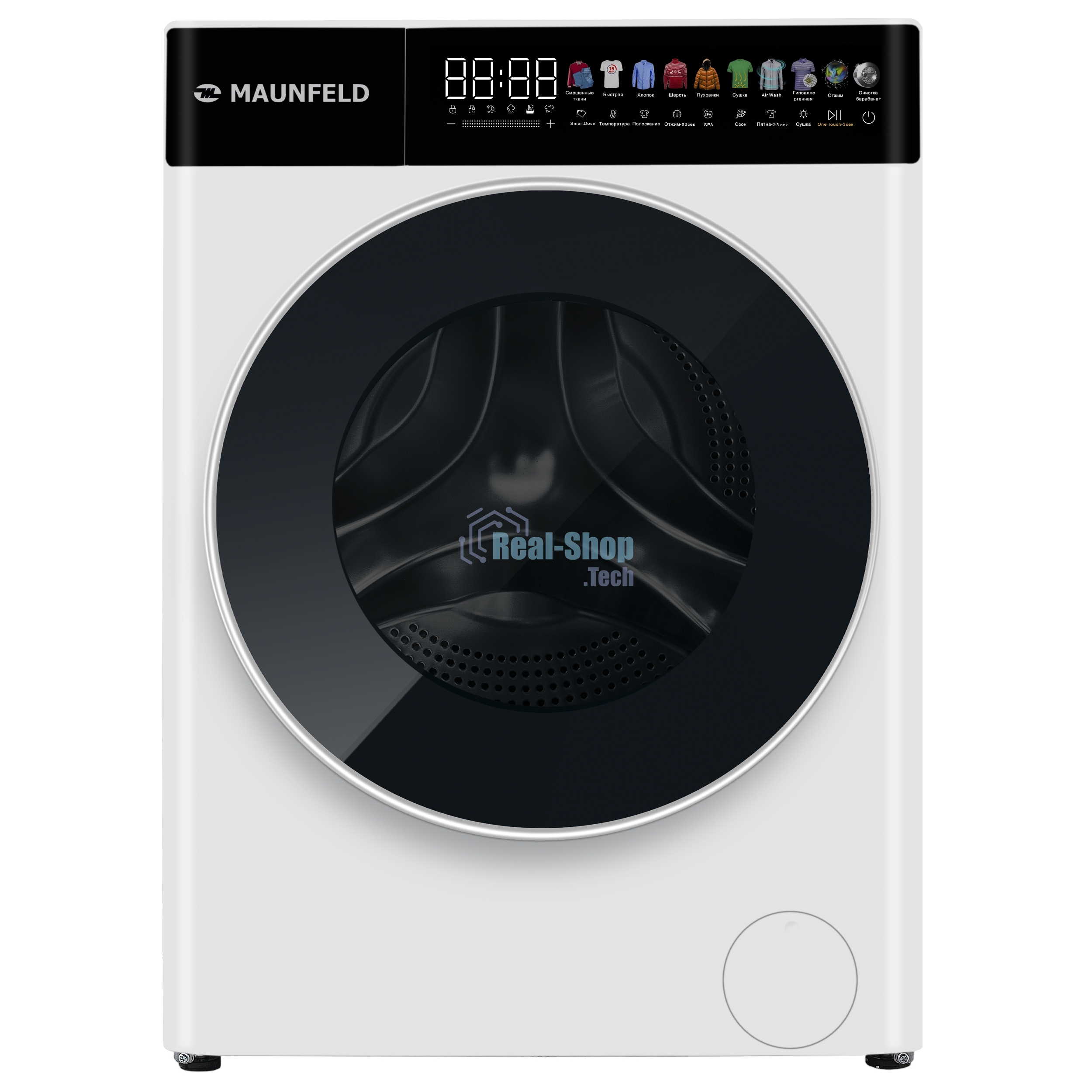 Стирально-сушильная машина Maunfeld MFWD14116WH05 (КА-00022815) белый, загрузка фронтальная 11 кг, 1400 об/мин., класс: В