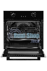 Встраиваемый электрический духовой шкаф MONSHER MOE 6092 Noir, 9 режимов: Традиционный нагрев, Макси-Гриль, Макси-Гриль с конвекцией, Нижний нагрев, Разморозка, Традиционный нагрев с конвекцией, Режим подсветка, Конвекция, Режим пицца, утапливаемые поворо