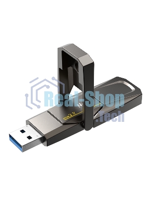 Флешка USB Netac US5 (NT03US5C-512G-32TA), 512Gb, USB 3.2/TypeC, R/W 550/500, черный