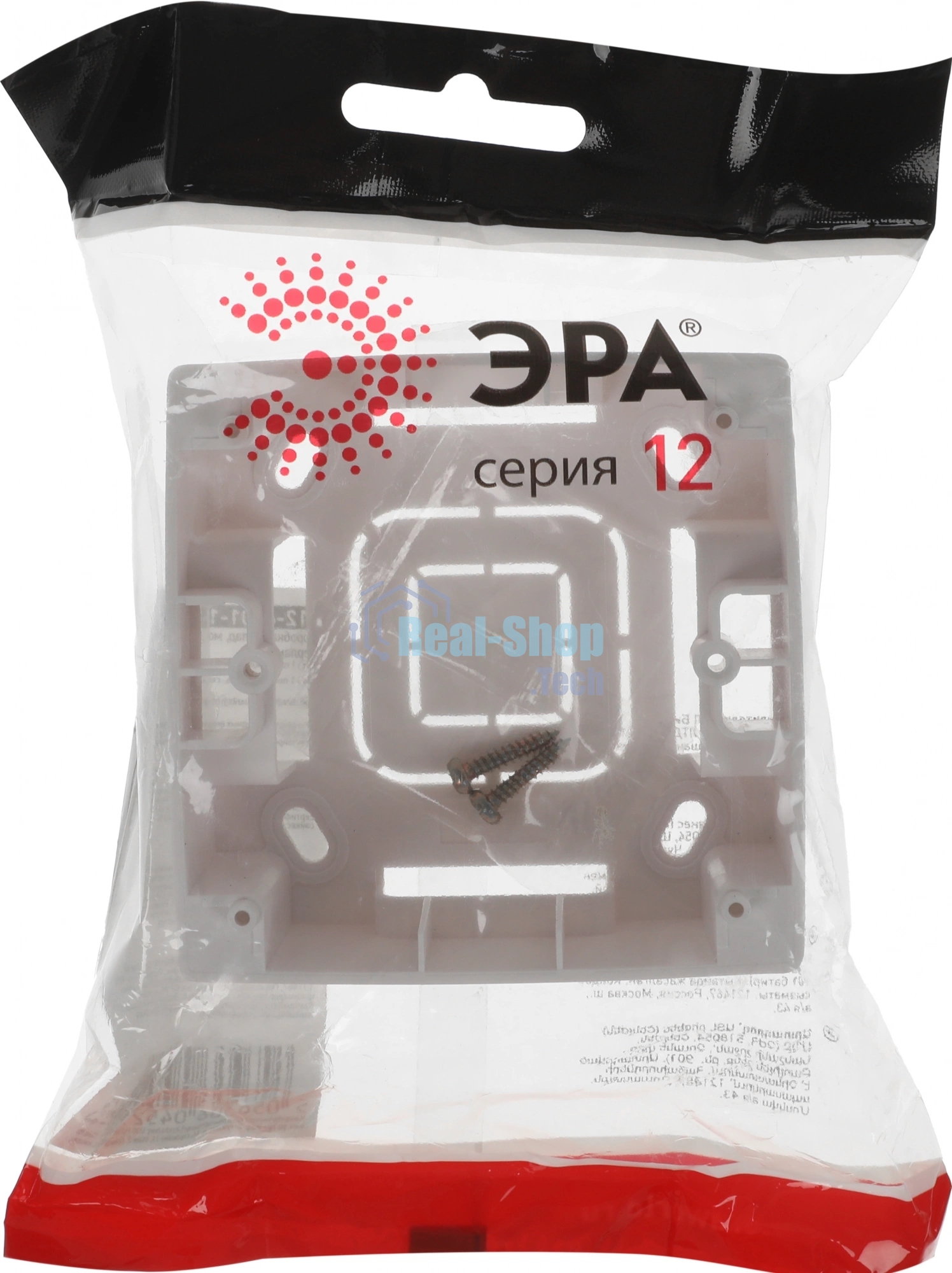 Коробка наклад. монтажа ЭРА 1 пост, ЭРА12, перламутр (20/200/1600)