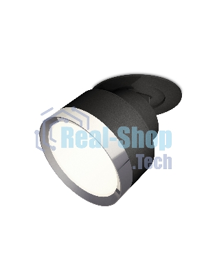 Светильник Ambrella Light XM8102501 SBK/PSL черный песок/серебро полированное GX53 (A2242, A2106, C8102, N8118)