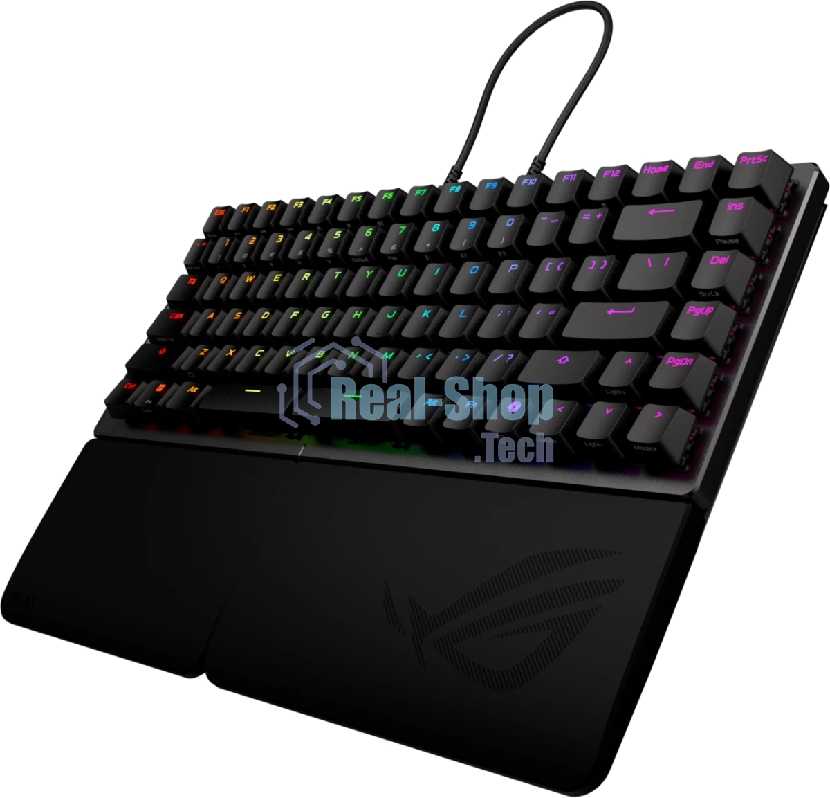 Клавиатура ASUS ROG Falcata Black гибридная, USB Type-A, Bluetooth, радиоканал, чёрный