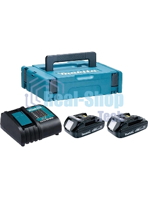 Набор Makita 2 шт BL1815N аккумулятор + 1 шт DC18SD зарядное устройсво + кейс 197143-8