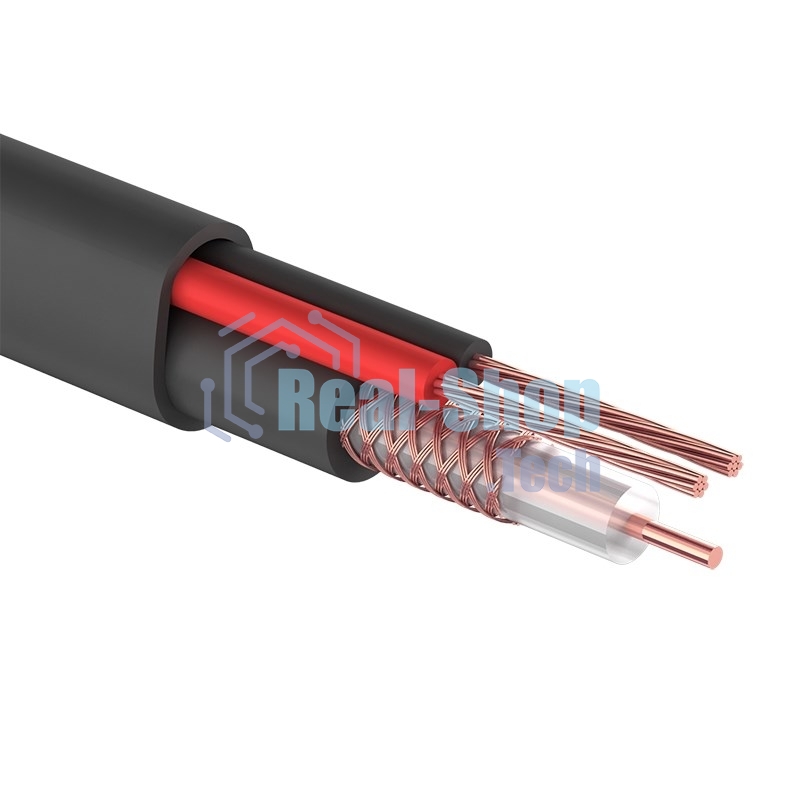 Кабель КВК-П-2 +2x0,50 мм² (Cu/Cu) черный (бухта 200 м) PROconnect