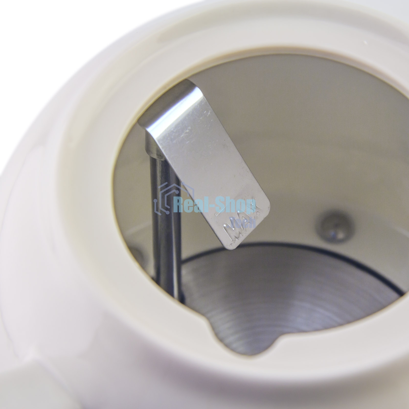 Чайник электрический Galaxy Line GL 0503, белый, керамический корпус, 1400 Вт, 1,4 л, индикатор работы, указатель максимального уровня воды