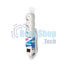 Удлинитель 5х3 м с заземл. 16А IP20 ПВС 3х1 с выкл. Космос YKsm3m-5g-Z-V(K)