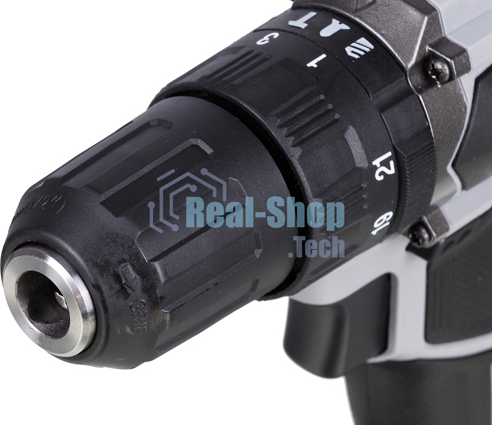 Дрель-шуруповерт аккумуляторная ИНТЕРСКОЛ ДАУ-13/18ВК, Аккумуляторный, 18В, 2 АКБ, Ударный, Кейс