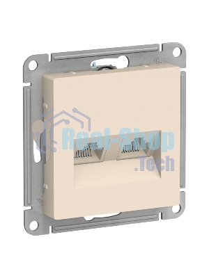 Механизм розетки компьютерной 2-м AtlasDesign RJ45 кат.5E беж.