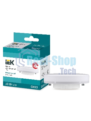 Лампа светодиодная IEK LLE-T80-10-230-40-GX53 ECO T75 таблетка 10Вт 230В 4000К GX53