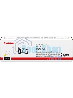 Картридж лазерный Canon 045Y желтый, 1300 стр., для i-SENSYS MF631/633/635, LBP611