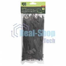 Хомуты Сибртех, 200 х 4,8 мм, пластиковые, черные, 100 шт. 45563