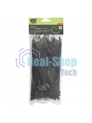 Хомуты Сибртех, 200 х 4,8 мм, пластиковые, черные, 100 шт. 45563