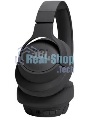 Беспроводные/проводные наушники JBL Tune 720BT черный, полноразмерные, Bluetooth + проводной, быстрая зарядка