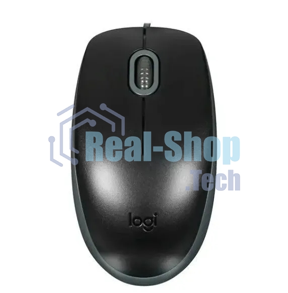 Мышь проводная Logitech M110 Silent черный, 1000 dpi, USB, кнопки - 3