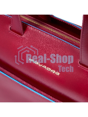 Деловая сумка женская с отделением для ноутбука Piquadro Blue Square BD6680B2/R натур.кожа красный