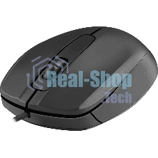 Мышь проводная Defender Alpha MB-507 черный, 1000 dpi, USB, кнопки - 3