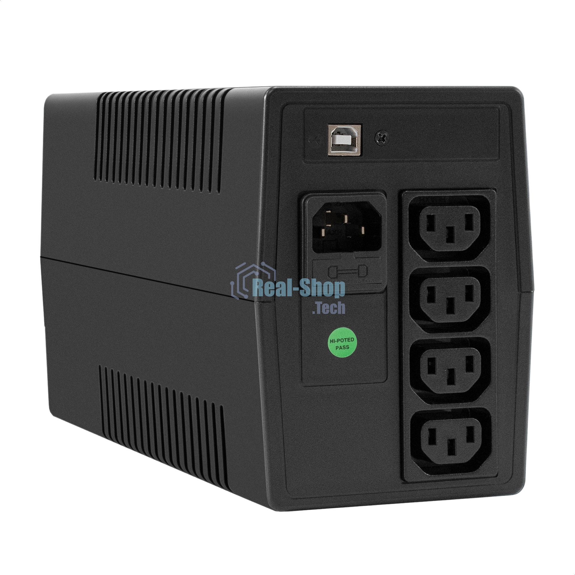 Источник бесперебойного питания ExeGate Power NB-1000.LED.AVR.4C13.USB (1000VA/650W, LED, AVR, 4*C13, USB, батарея 12V 9Ah, черный)