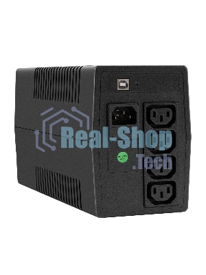 Источник бесперебойного питания ExeGate Power NB-1000.LED.AVR.4C13.USB (1000VA/650W, LED, AVR, 4*C13, USB, батарея 12V 9Ah, черный)