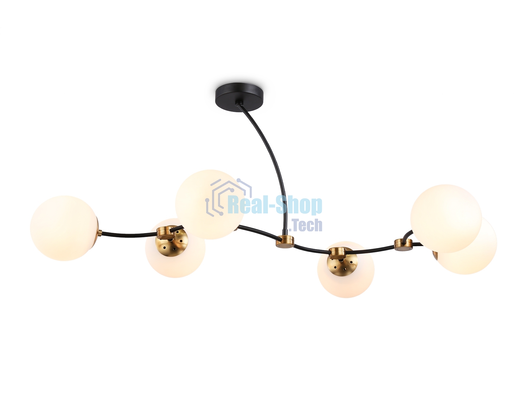 Светитльник Ambrella Light TR2555/6 BK/SB черный/бронза E27/6 max 60W 1160*600*450